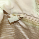 PRADA Shoulder Bag Nylon Ivory Silver Auth 173830-20