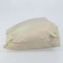 PRADA Shoulder Bag Nylon Ivory Silver Auth 173830-4
