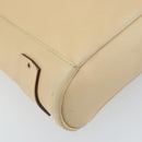 GUCCI Shoulder Bag Leather Beige Silver 91761 Auth 173831-9