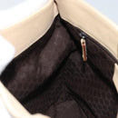 GUCCI Shoulder Bag Leather Beige Silver 91761 Auth 173831-19