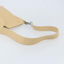 GUCCI Shoulder Bag Leather Beige Silver 91761 Auth 173831-7