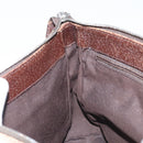 GUCCI GG Canvas Shoulder Bag Beige Silver Auth 173832-19