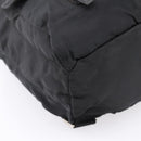 PRADA Backpack Nylon Black Silver Auth 173833-17