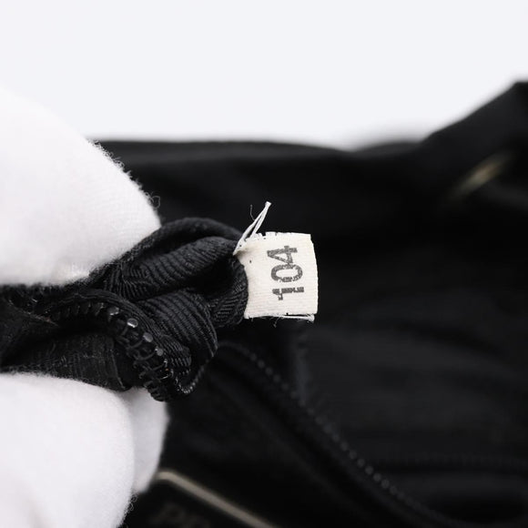 PRADA Backpack Nylon Black Silver Auth 173833