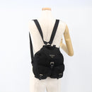 PRADA Backpack Nylon Black Silver Auth 173833-28