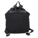 PRADA Backpack Nylon Black Silver Auth 173833-2