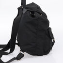 PRADA Backpack Nylon Black Silver Auth 173833-3