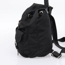 PRADA Backpack Nylon Black Silver Auth 173833-4