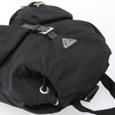 PRADA Backpack Nylon Black Silver Auth 173833-6