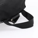 PRADA Backpack Nylon Black Silver Auth 173833-7