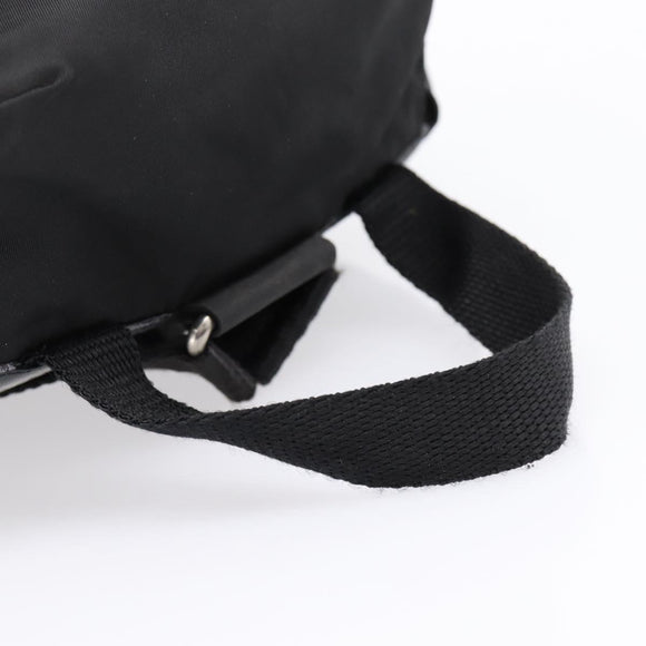 PRADA Backpack Nylon Black Silver Auth 173833