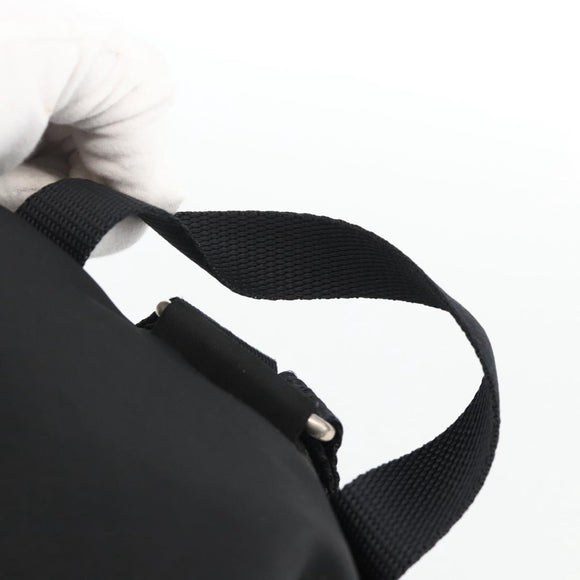 PRADA Backpack Nylon Black Silver Auth 173833