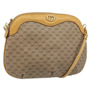 GUCCI Micro GG Supreme Shoulder Bag PVC Beige Gold 007 49 0819 Auth 173835-1