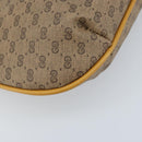 GUCCI Micro GG Supreme Shoulder Bag PVC Beige Gold 007 49 0819 Auth 173835-11