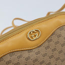 GUCCI Micro GG Supreme Shoulder Bag PVC Beige Gold 007 49 0819 Auth 173835-14