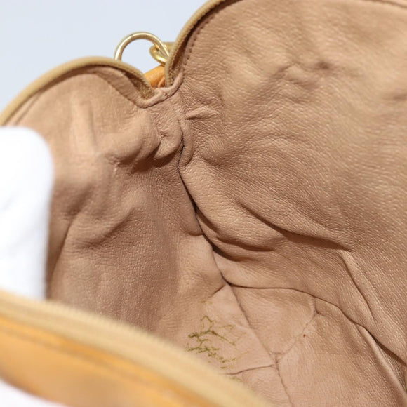 GUCCI Micro GG Supreme Shoulder Bag PVC Beige Gold 007 49 0819 Auth 173835