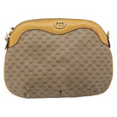 GUCCI Micro GG Supreme Shoulder Bag PVC Beige Gold 007 49 0819 Auth 173835-2