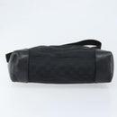 GUCCI GG Canvas Schoudertas Zwart Zilver 110054 Auth 173836-9