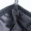 GUCCI GG Canvas Schoudertas Zwart Zilver 110054 Auth 173836-19