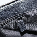 GUCCI GG Canvas Schoudertas Zwart Zilver 110054 Auth 173836-20