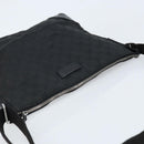 GUCCI GG Canvas Schoudertas Zwart Zilver 110054 Auth 173836-6