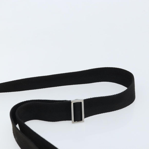 GUCCI GG Canvas Schoudertas Zwart Zilver 110054 Auth 173836