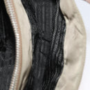 PRADA Hand Bag Nylon Khaki Silver Auth 173838-21