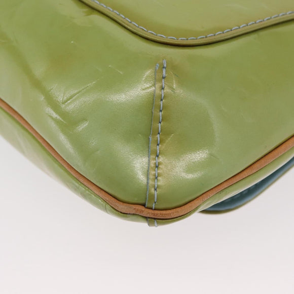 LOUIS VUITTON Monogram Vernis Thompson Street Bag Baby Blue M91009 Auth 173839