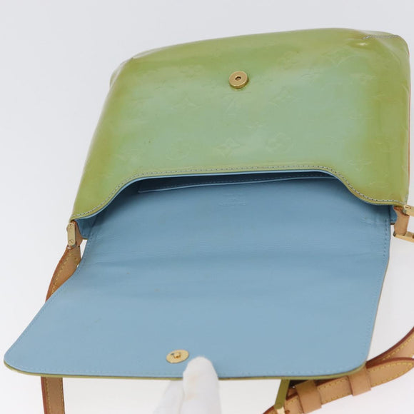 LOUIS VUITTON Monogram Vernis Thompson Street Bag Baby Blue M91009 Auth 173839