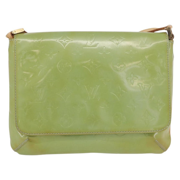 LOUIS VUITTON Monogram Vernis Thompson Street Bag Baby Blue M91009 Auth 173839