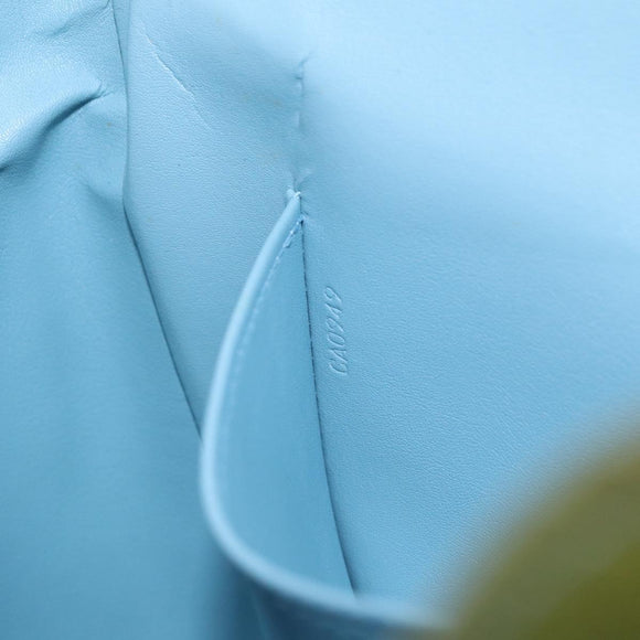LOUIS VUITTON Monogram Vernis Thompson Street Bag Baby Blue M91009 Auth 173839