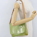 LOUIS VUITTON Monogram Vernis Thompson Street Bag Baby Blue M91009 Auth 173839-22