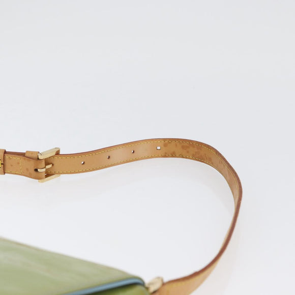 LOUIS VUITTON Monogram Vernis Thompson Street Bag Baby Blue M91009 Auth 173839