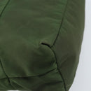 PRADA Shoulder Bag Nylon Green Silver Auth 173841-16