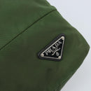 PRADA Shoulder Bag Nylon Green Silver Auth 173841-19