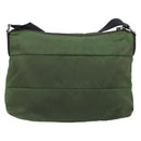 PRADA Shoulder Bag Nylon Green Silver Auth 173841-2