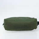 PRADA Shoulder Bag Nylon Green Silver Auth 173841-5