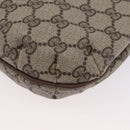 GUCCI GG Supreme Web Sherry Line Shoulder Bag PVC Beige Gold Auth 173844-13