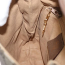 GUCCI GG Supreme Web Sherry Line Shoulder Bag PVC Beige Gold Auth 173844-19