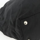 PRADA Hand Bag Nylon Black Silver Auth 173846A-14