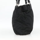 PRADA Hand Bag Nylon Black Silver Auth 173846A-3