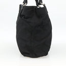 PRADA Hand Bag Nylon Black Silver Auth 173846A-4