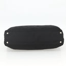 PRADA Hand Bag Nylon Black Silver Auth 173846A-5
