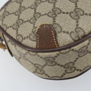 GUCCI GG Supreme Web Sherry Line Bag PVC Beige Gold 89 02 066 Auth 173850-14