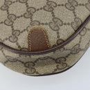 GUCCI GG Supreme Web Sherry Line Bag PVC Beige Gold 89 02 066 Auth 173850-16