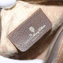GUCCI GG Supreme Web Sherry Line Bag PVC Beige Gold 89 02 066 Auth 173850-18