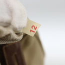 PRADA Tote Bag Nylon Beige Silver Auth 173852-12