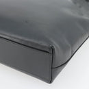 PRADA Tote Bag Leather Black Silver Auth 173853-14