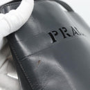 PRADA Tote Bag Leather Black Silver Auth 173853-16