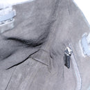 PRADA Tote Bag Leather Black Silver Auth 173853-18